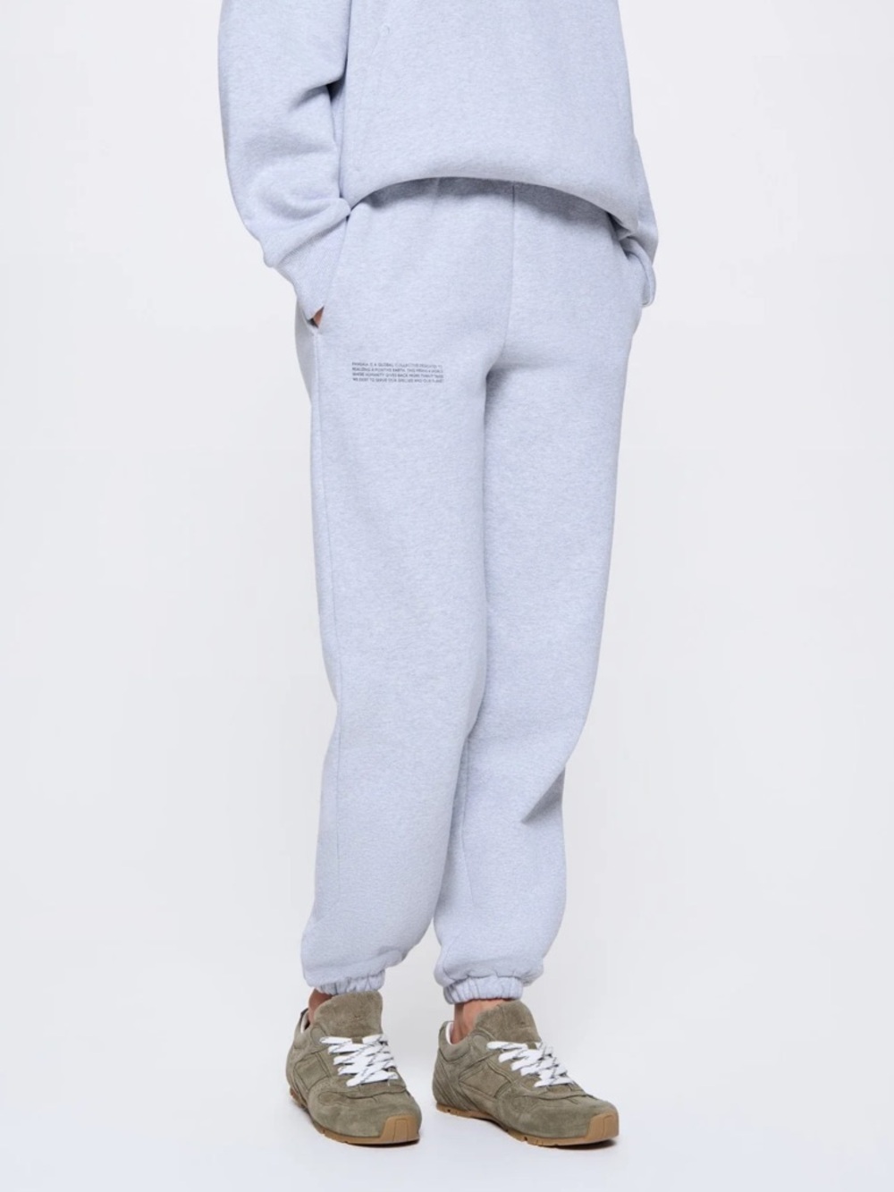 🐭Pangaia Light Gray Unisex Jogger Sweatpants, Size XS